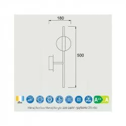 APLIQUE DE PARED CUBA LED 8W - Wall Applique - 1