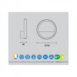 APLIQUE DE PARED KITESURF LED 8W - Aplique de pared - 2