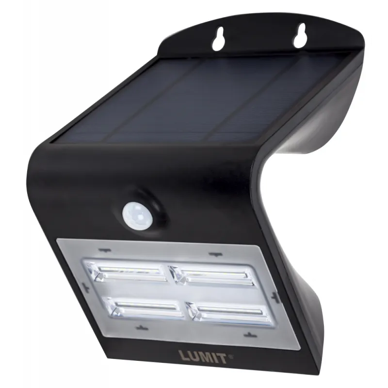 APLIQUE SOLAR 3,2W 400LM IP65 CARGA SOLAR SENSOR MOVIL Y LUMINIC - Solar - 2