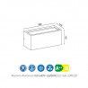 APLIQUE DE PARED UTAH 1L E27 IP65 - Exterior - 3