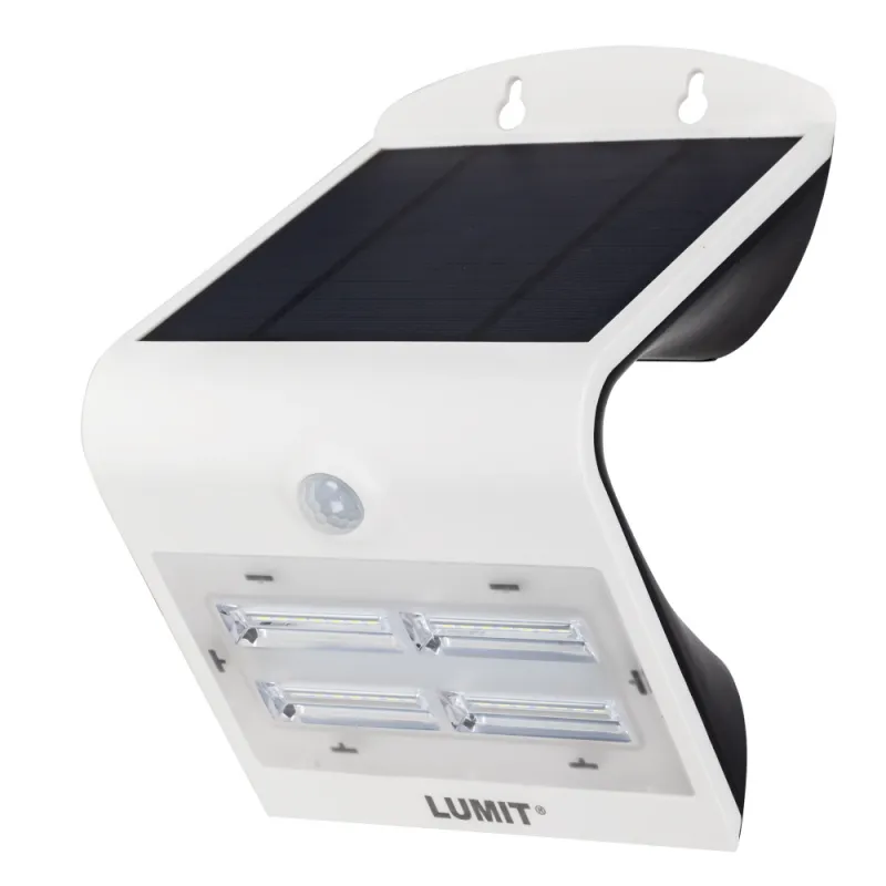 APLIQUE SOLAR 3,2W 400LM IP65 CARGA SOLAR SENSOR MOVIL Y LUMINIC - Solar - 3