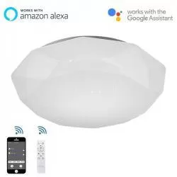 PLAFÓN DE TECHO DIAMANTE SMART LED + MANDO - Plafones - 1