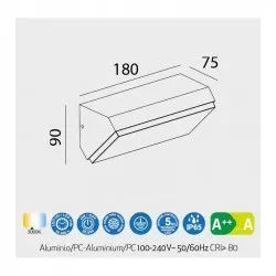 APLIQUE DE PARED SOLDEN LED 9W IP65 - Exterior - 2