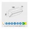 APLIQUE DE PARED SOLDEN LED 9W IP65 - Exterior - 2