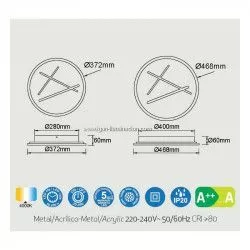 PLAFÓN DE TECHO KENZO LED BLANCO - Plafones - 1
