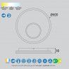 PLAFÓN DE TECHO KRATER LED 36W + MANDO - Plafones - 1