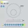 PLAFÓN DE TECHO KRATER LED 36W + MANDO - Plafones - 1