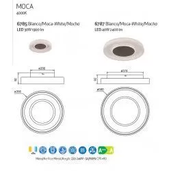 PLAFÓN DE TECHO MOCA LED ACRÍLICO - Ceiling Lights - 3