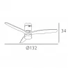 VENTILADOR 18W DC AGUILON BLANCO 3 ASPAS - Ventiladores - 9