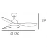 VENTILADOR DC HAYATE 48W 4078LM - Ventiladores - 9