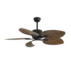 VENTILADOR DC 24W COLLA NEGRO 5 ASPAS MARRON - Ventiladores - 1