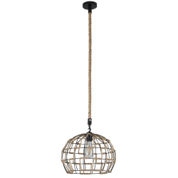 COLGANTE YUTE 1XE27 CUERDA REGX35X35 CM - Colgantes - 1