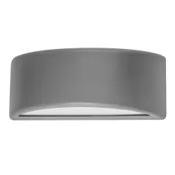 APLIQUE EXTERIOR KEFIR 1XE27 GRIS IP65 POLICARBONATO 13,2X32X13 CM - Exterior - 1