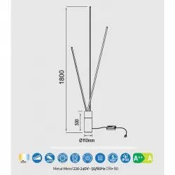 LÁMPARA DE PIE VERTICAL LED DIMMABLE - Lampara de pie - 9