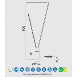 LÁMPARA DE PIE VERTICAL LED DIMMABLE - Lampara de pie - 10