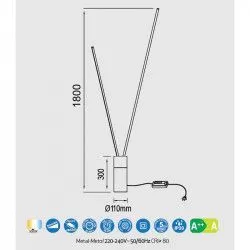 LÁMPARA DE PIE VERTICAL LED DIMMABLE - Lampara de pie - 10