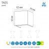 APLIQUE DE PARED TAOS 12W IP65 CEMENTO - MANTRA - Exterior - 3