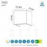 APLIQUE DE PARED TAOS 12W IP65 CEMENTO - MANTRA - Exterior - 3
