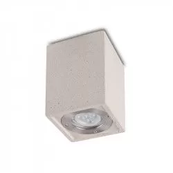 FOCO DE SUPERFICIE LEVI GU10 IP65 CEMENTO - Exterior - 1