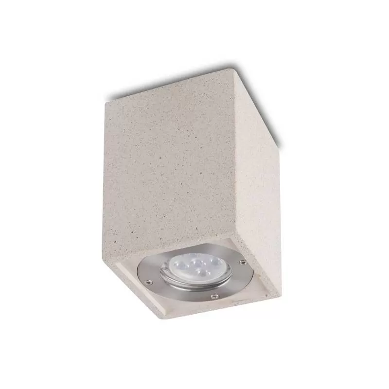 FOCO DE SUPERFICIE LEVI GU10 IP65 CEMENTO - Exterior - 1