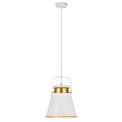COLGANTE PELICANO 1XE27 BLANCO/ORO REGX25D - Colgantes - 1
