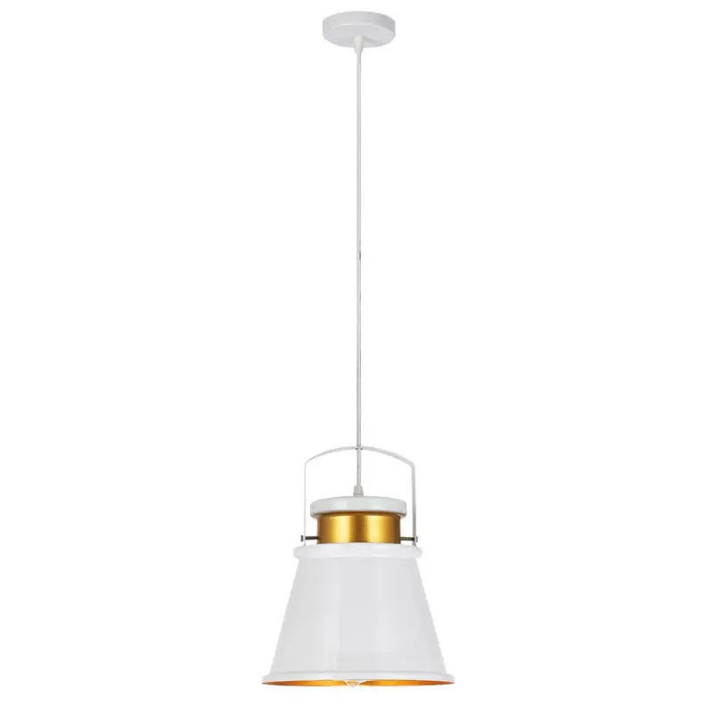 COLGANTE PELICANO 1XE27 BLANCO/ORO REGX25D - Colgantes - 1