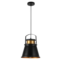 COLGANTE PELICANO 1XE27 NEGRO/ORO REGX25D - Colgantes - 1