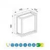 Aplique/plafón exterior Chamonix 9w IP65 - Mantra - Exterior - 8
