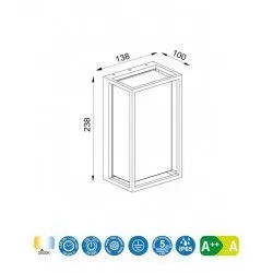 Aplique/plafón exterior Chamonix 9w IP65 - Mantra - Exterior - 3