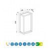 Aplique/plafón exterior Chamonix 9w IP65 - Mantra - Exterior - 3
