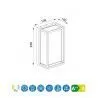 Aplique/plafón exterior Chamonix 9w IP65 - Mantra - Exterior - 3