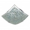 PLAFON CUADRADO TENOR 2XE27 CROMO MOSAICO 9X30X30 CM - Plafones - 1