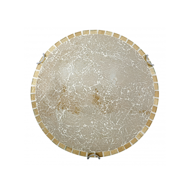PLAFON TENOR 2XE27 AMBAR MOSAICO 10X30X30 CM - Plafones - 1