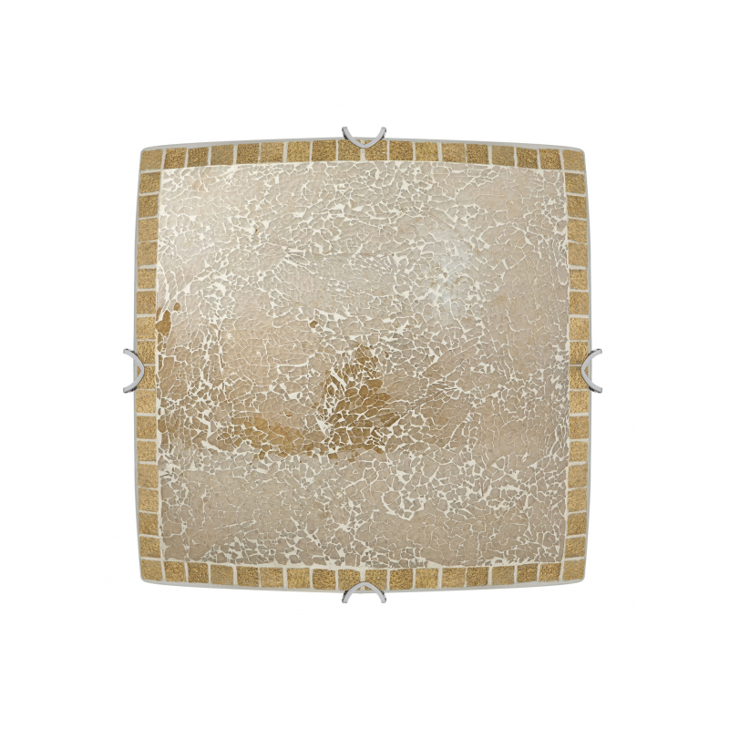 Plafon Cuadrado Carbono Ambar 2xe27 30x30 - Ceiling Lights - 1