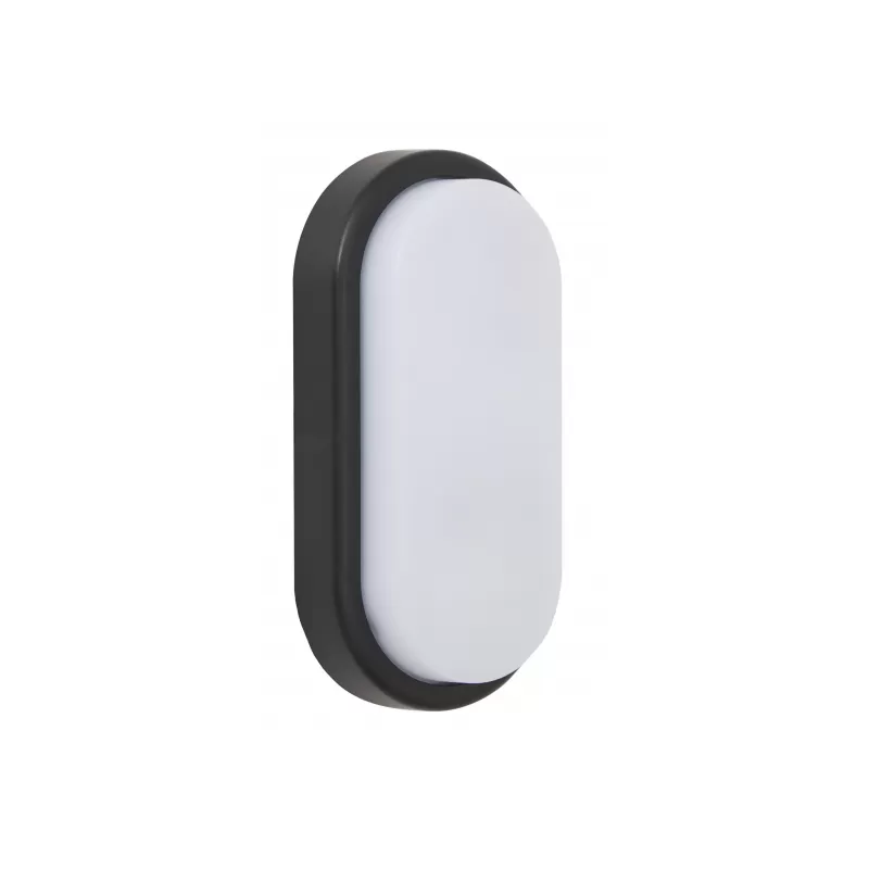 Aplique 18w Surf Exterior Oval Ip65 Negro 9,9x19,9x4,8 6400k 1200l - Exterior - 1