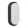 Aplique 18w Surf Exterior Oval Ip65 Negro 9,9x19,9x4,8 6400k 1200l - Exterior - 1