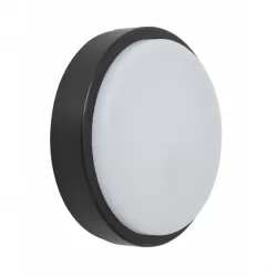 Aplique 20w Surf Exterior Redondo Ip65 Negro 4,8X16 6400k 1440lm - Exterior - 1