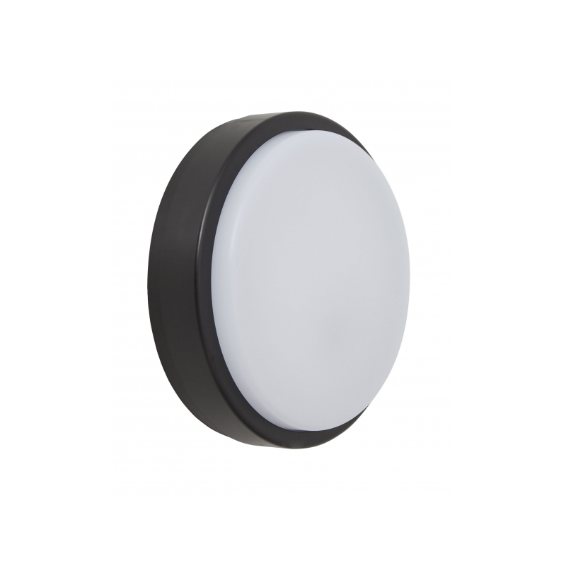 Aplique 20w Surf Exterior Redondo Ip65  Negro 4,8X16 6400k 1440lm - Exterior - 1