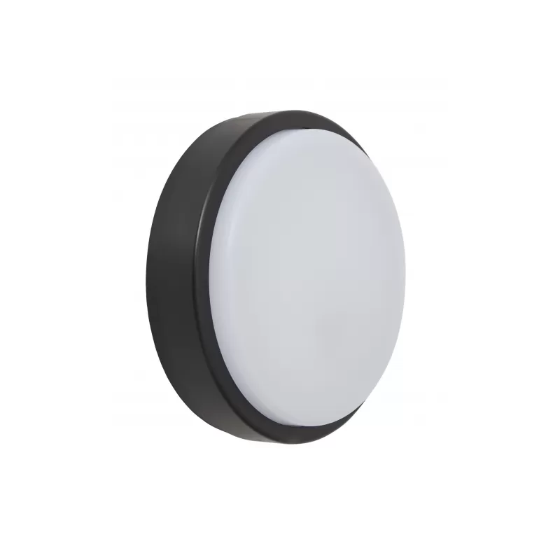 Aplique 20w Surf Exterior Redondo Ip65 Negro 4,8X16 6400k 1440lm - Exterior - 1