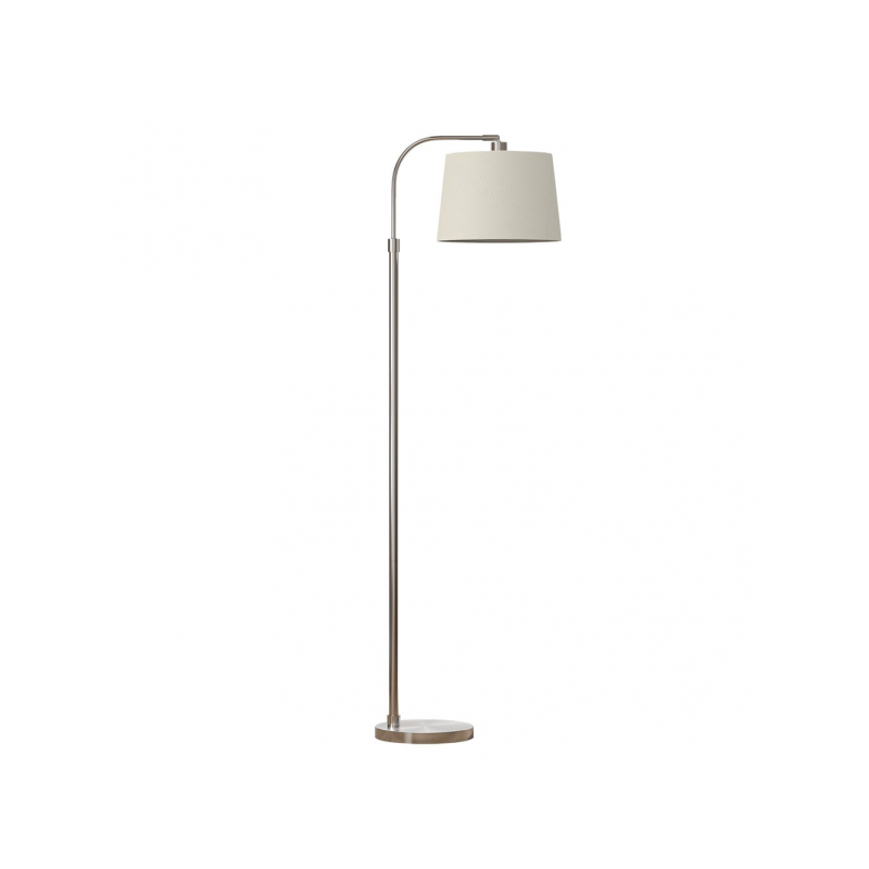 Pie Salon Milad 1xe27 Niquel 161x33x46 Cm  Orientable Amplitud Regulable - Lampara de pie - 1