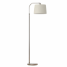 Pie Salon Milad 1xe27 Niquel 161x33x46 Cm  Orientable Amplitud Regulable - Lampara de pie - 1