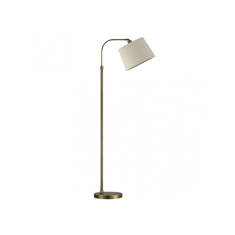 Pie Salon Milad 1xe27 Cuero 161x33x46 Cm  Orientable Amplitud Regulable - Lampara de pie - 1