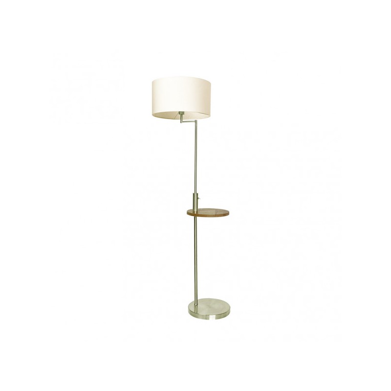 PIE DE SALON SIRIO C/MESA Y CONEX.USB 1XE27 CUERO C/ PANT BEIG (164X40X40)(24X40X40) CM - Lampara de pie - 1