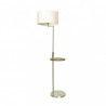 PIE DE SALON SIRIO C/MESA Y CONEX.USB 1XE27 CUERO C/ PANT BEIG (164X40X40)(24X40X40) CM - Lampara de pie - 1