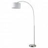 PIE DE SALON POLUX 1XE27 NIQUEL C/PANT BLANCA (165X90X34)(18X34X34) CM - Lampara de pie - 1