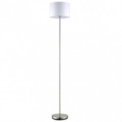 PIE DE SALON ALDEBARAN 1XE27 NIQUEL C/PANT BLANCA 170X35X35 CM - Lampara de pie - 1