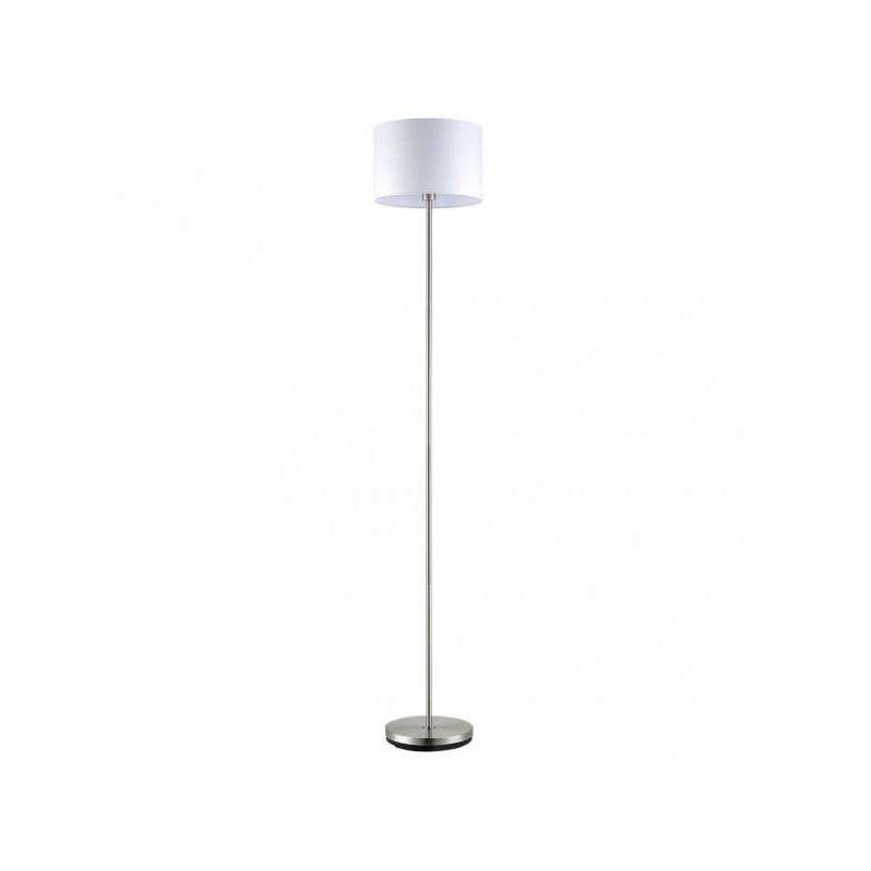 PIE DE SALON ALDEBARAN 1XE27 NIQUEL C/PANT BLANCA 170X35X35 CM - Lampara de pie - 1