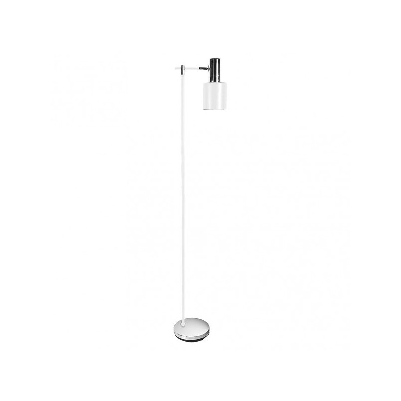 PIE DE SALON CYGNI 1XE27 BLANCO/CROMO 170X30X23 CM ARTICULABLE Y ORIENTABLE - Lampara de pie - 1