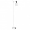 PIE DE SALON CYGNI 1XE27 BLANCO/CROMO 170X30X23 CM ARTICULABLE Y ORIENTABLE - Lampara de pie - 1