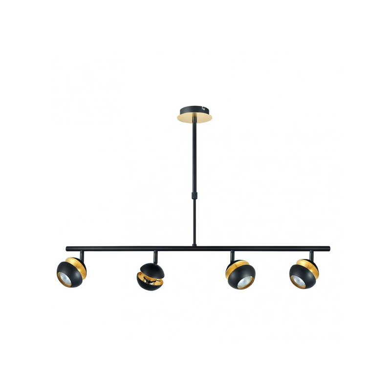 Colgante Beethoven Negro/oro 4xgu10 - Colgante Moderno - 1